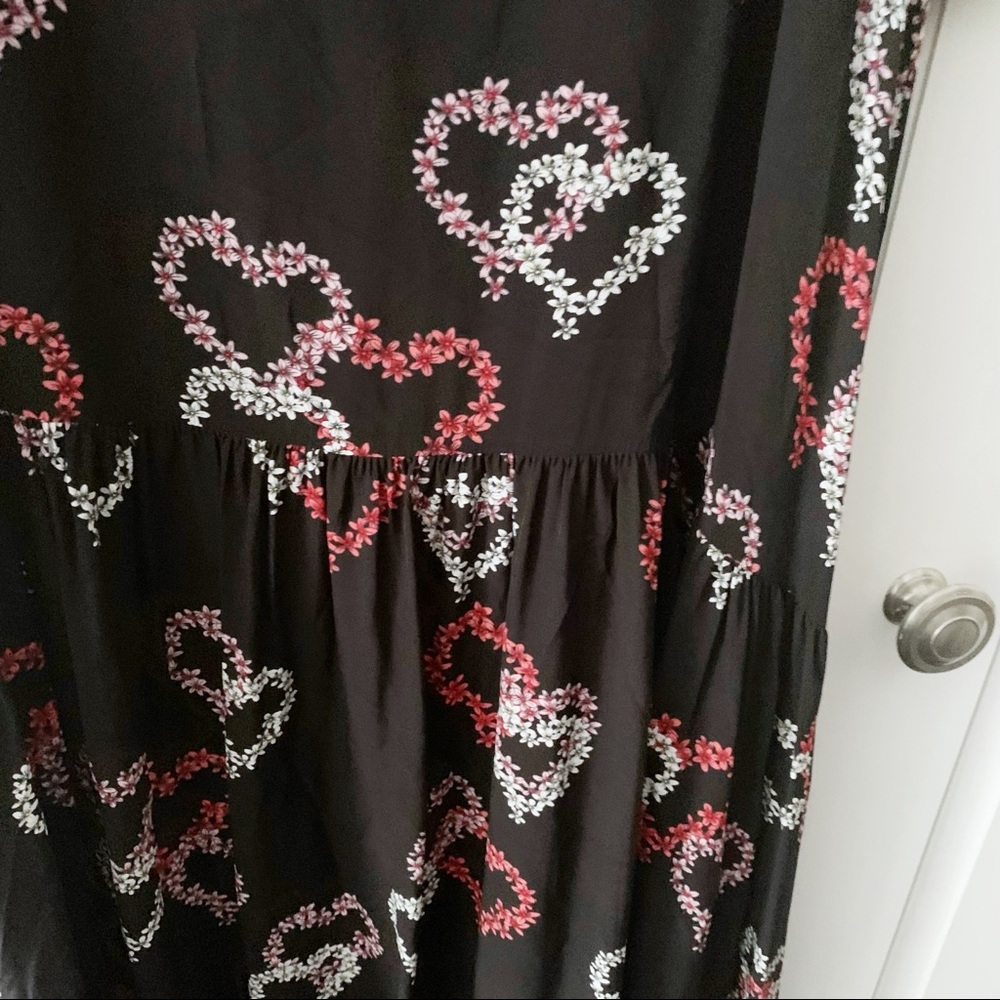Sandro Delicat Heart Motif Midi Dress - Picture 8 of 11